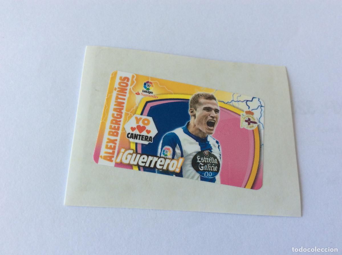 Cromos de f&uacute;tbol: Alex Berganti&ntilde;os Deportivo Coru&ntilde;a Chicle Liga Este 2017 2018 17 18 Panini