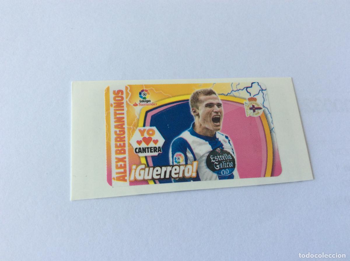 Cromos de f&uacute;tbol: Alex Berganti&ntilde;os Deportivo Coru&ntilde;a Chicle Liga Este 2017 2018 17 18 Panini