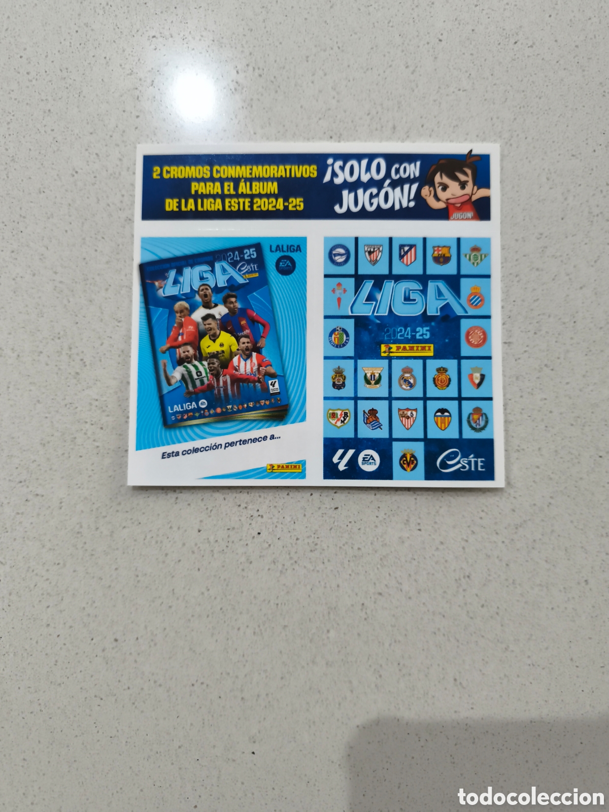 Cromos de f&uacute;tbol: CROMOS CONMEMORATIVOS LIGA ESTE 24/25. PANINI