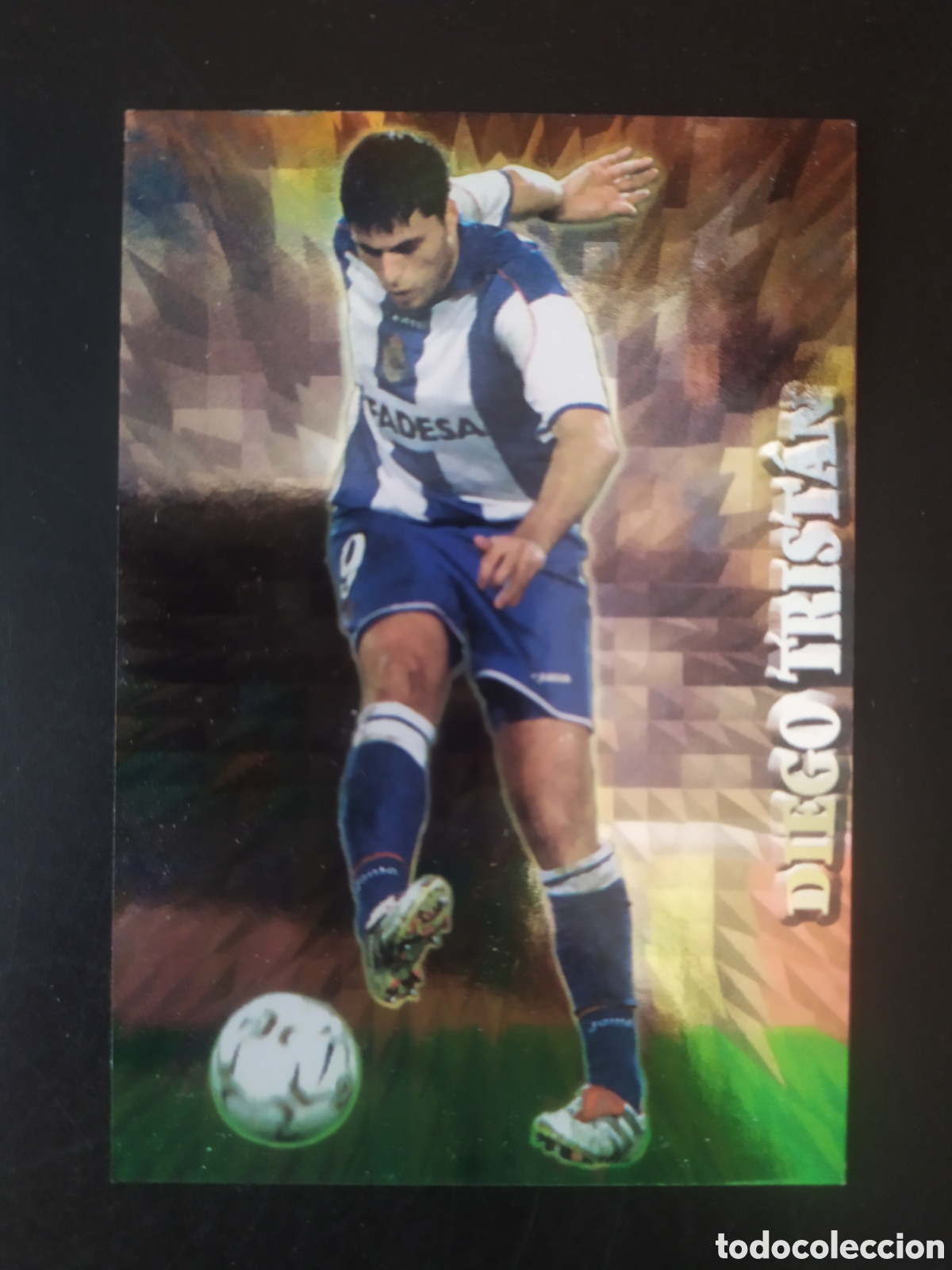 Cromos de f&uacute;tbol: Mundicromo fichas liga 2002 2003 02 03 Diego Trist&aacute;n pichichi espejo n&deg; 542 Deportivo Coru&ntilde;a