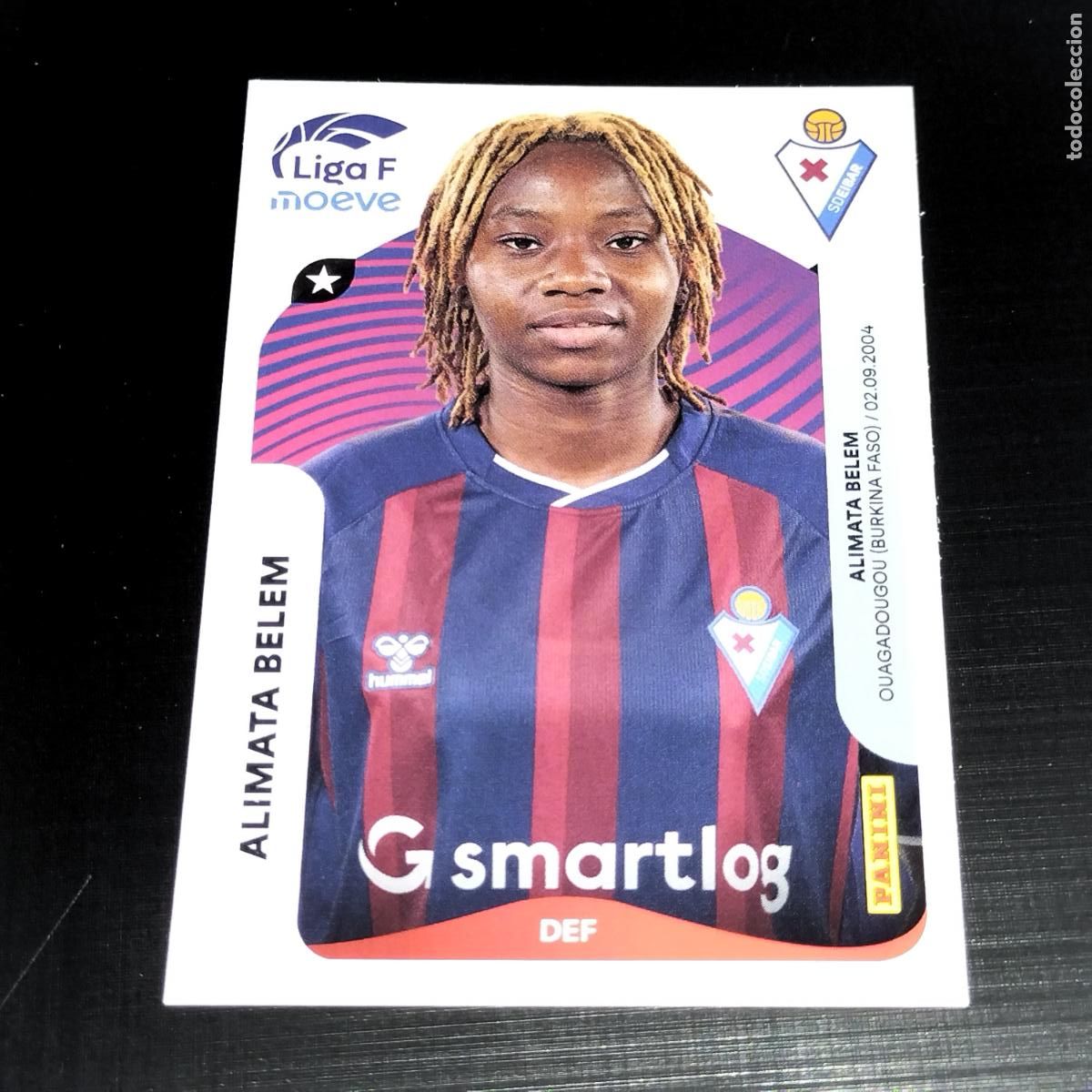 Cromos de f&uacute;tbol: 169 ALIMATA BELEM SD EIBAR CROMOS LIGA F MOEVE FEMENINA PANINI 2025 2026 25 26