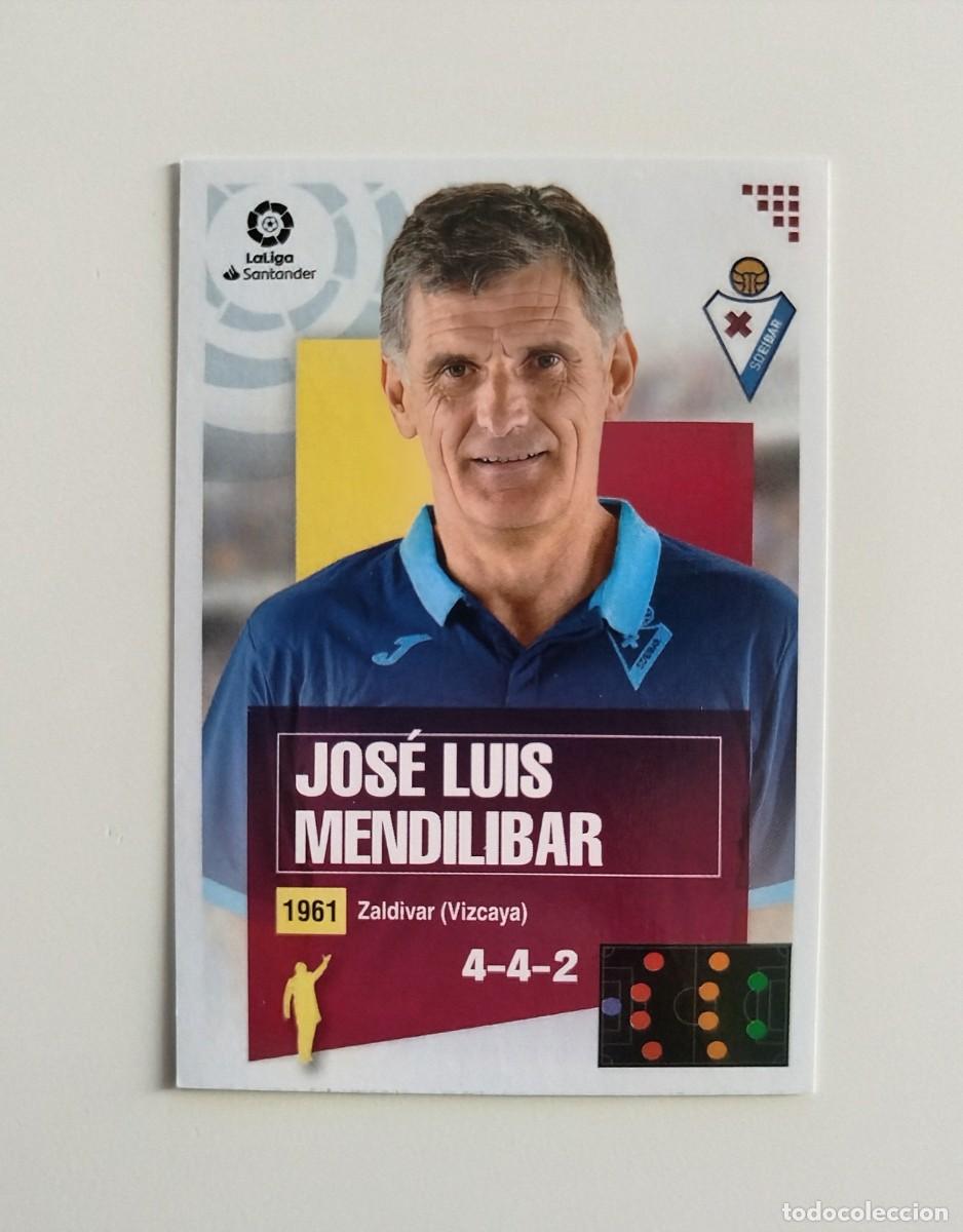 Cromos de f&uacute;tbol: Mendilibar Entrenador 1 SIN PEGAR NUNCA PEGADO SD Eibar Liga Ediciones Este 20 21 / 2020 2021
