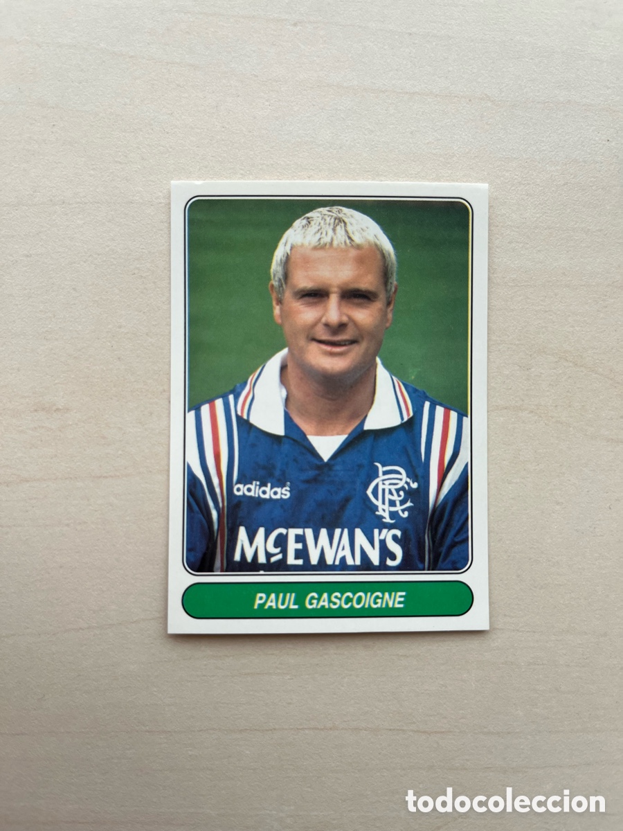 Cromos de f&uacute;tbol: Paul Gascoigne #64 Panini European Stars 1996-97 - Rangers