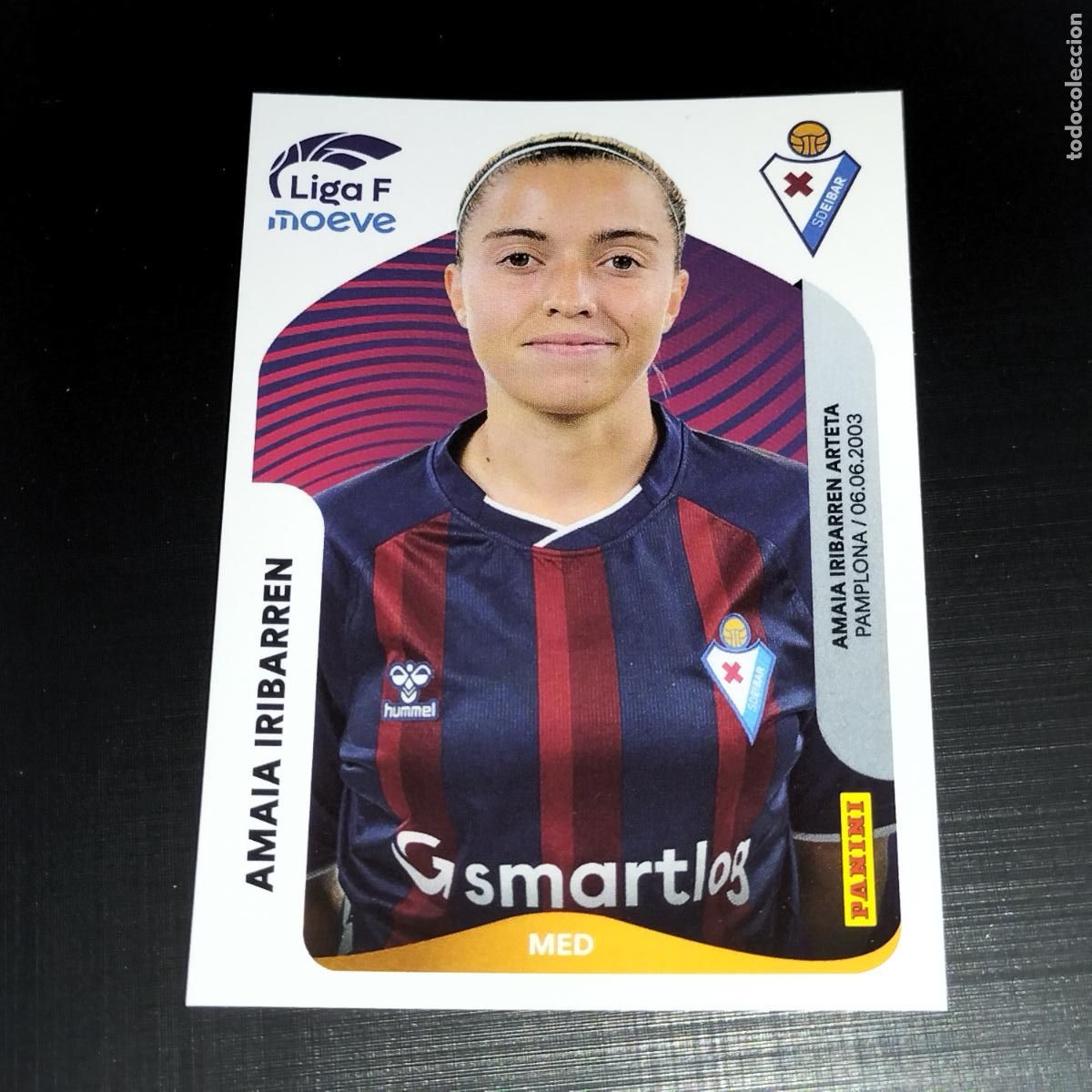 Fu&szlig;ball-Sticker: 175 AMAIA IRIBARREN SD EIBAR CROMOS LIGA F MOEVE FEMENINA PANINI 2025 2026 25 26