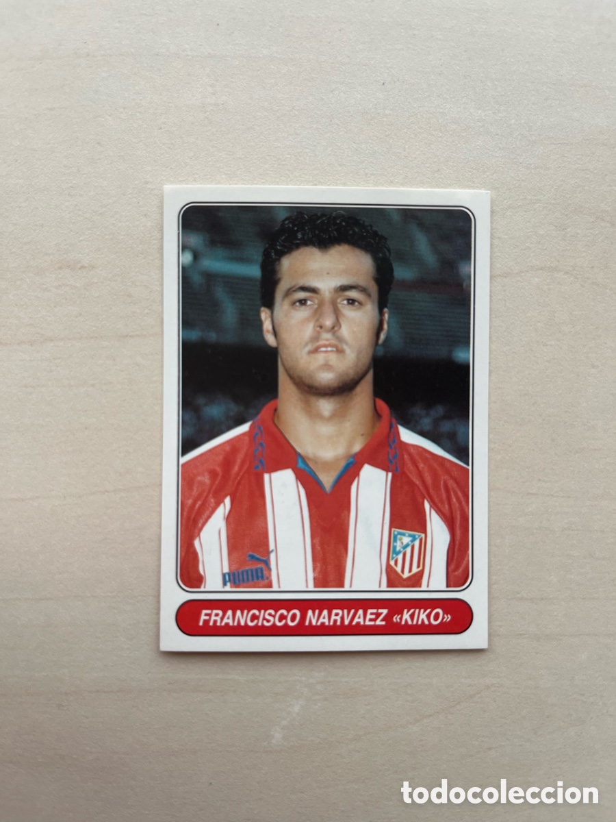 Cromos de f&uacute;tbol: Kiko Narv&aacute;ez #101 Panini European Stars 1996-97 - Atl&eacute;tico de Madrid