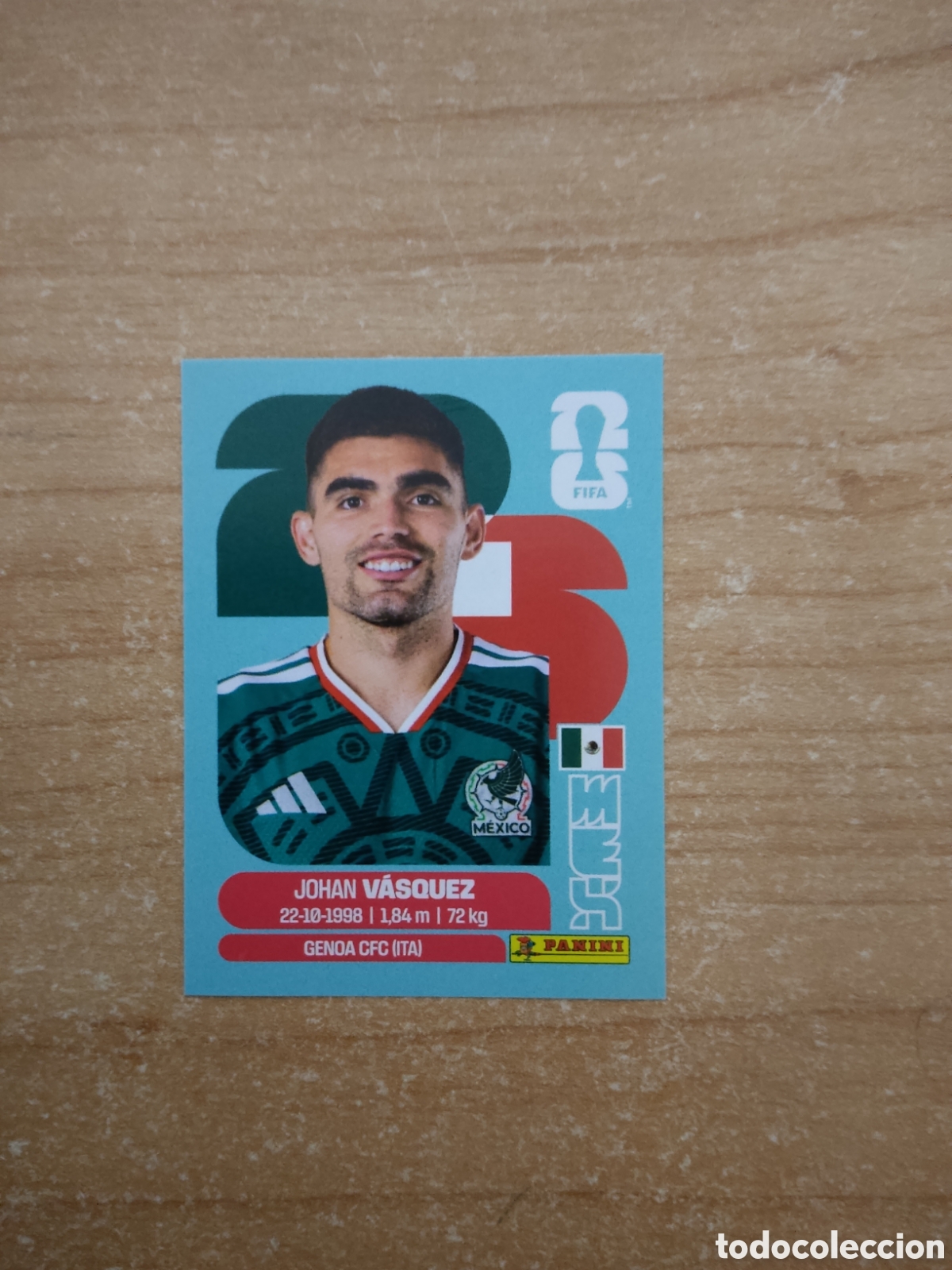 Cromos de f&uacute;tbol: 3 JOHAN VASQUEZ MEXICO FIFA WORLD CUP 2026
