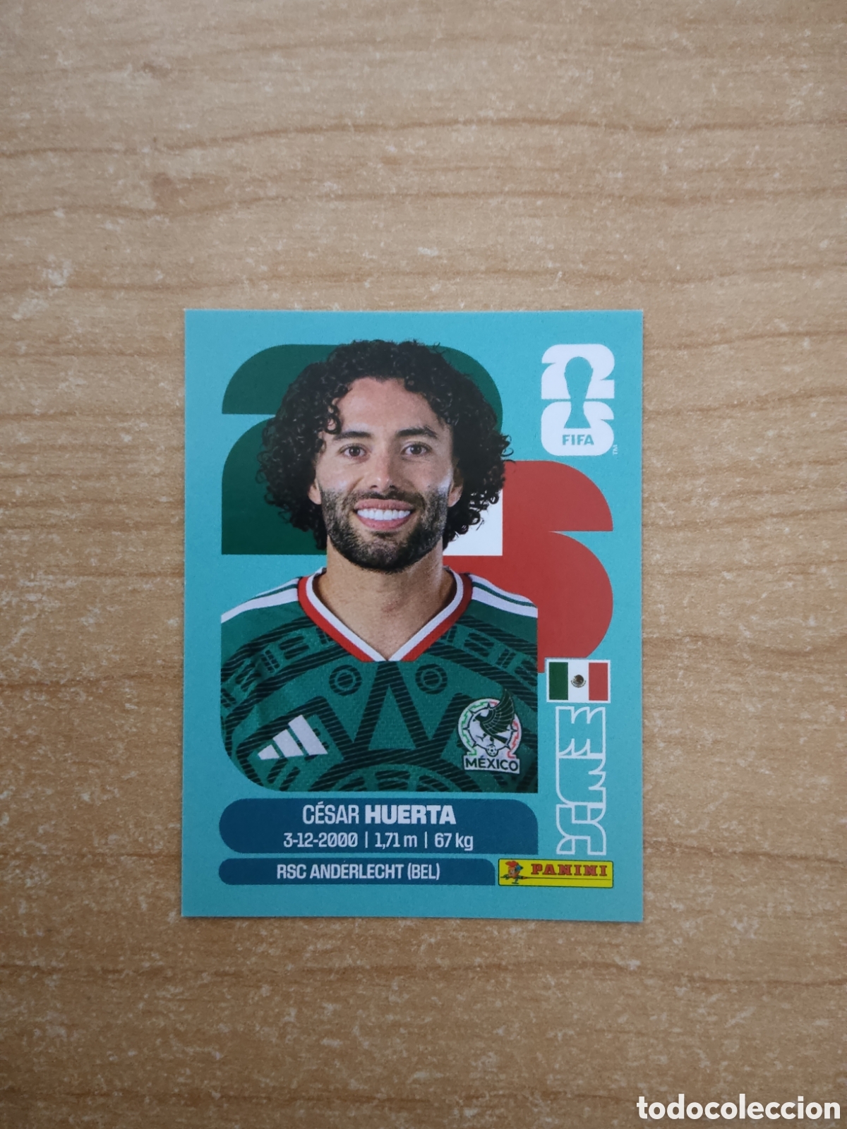 Cromos de f&uacute;tbol: 20 CESAR HUERTA MEXICO FIFA WORLD CUP 2026