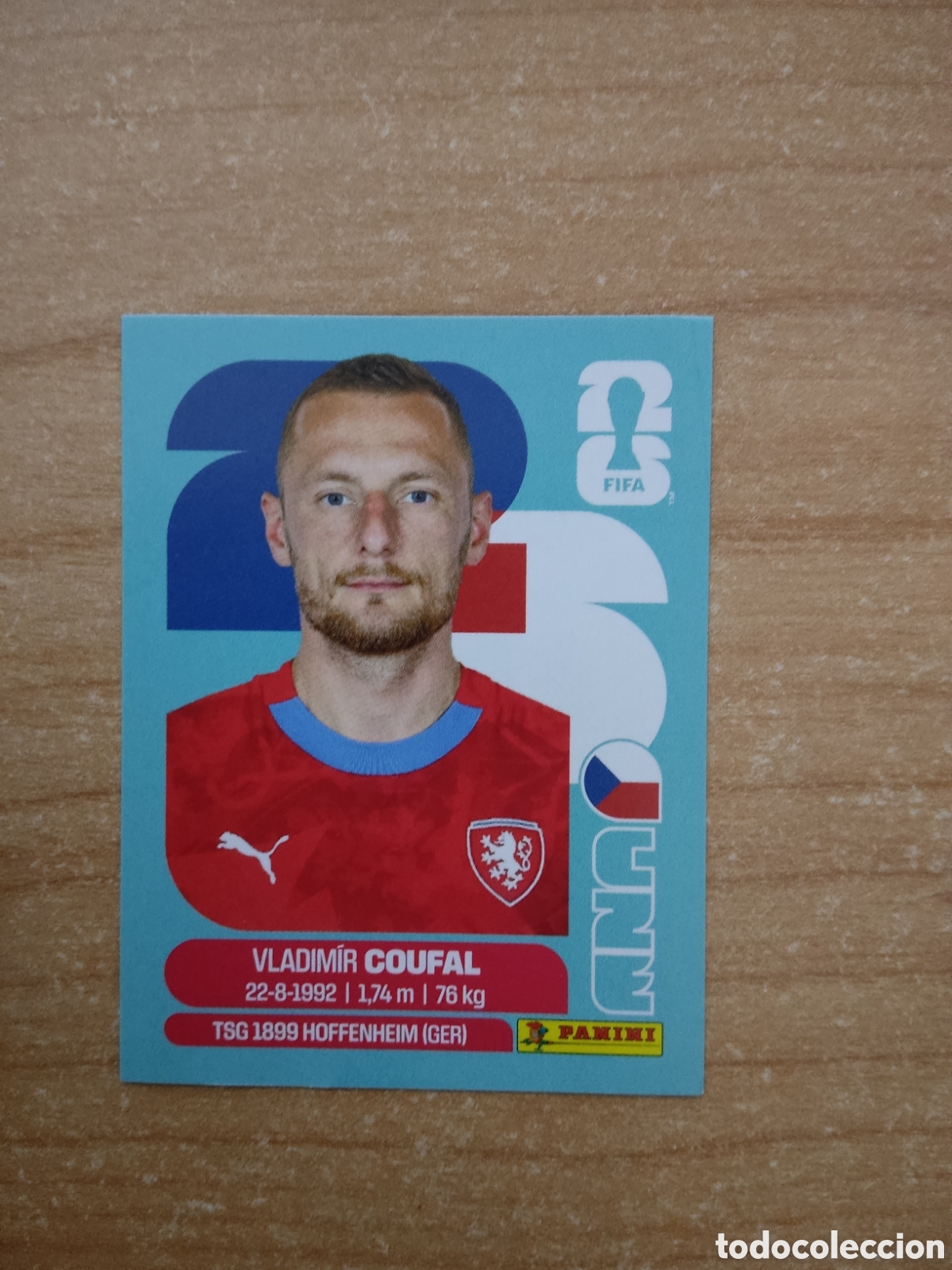 Cromos de f&uacute;tbol: 5 VLADIMIR COUFAL REPUBLICA CHECA FIFA WORLD CUP 2026