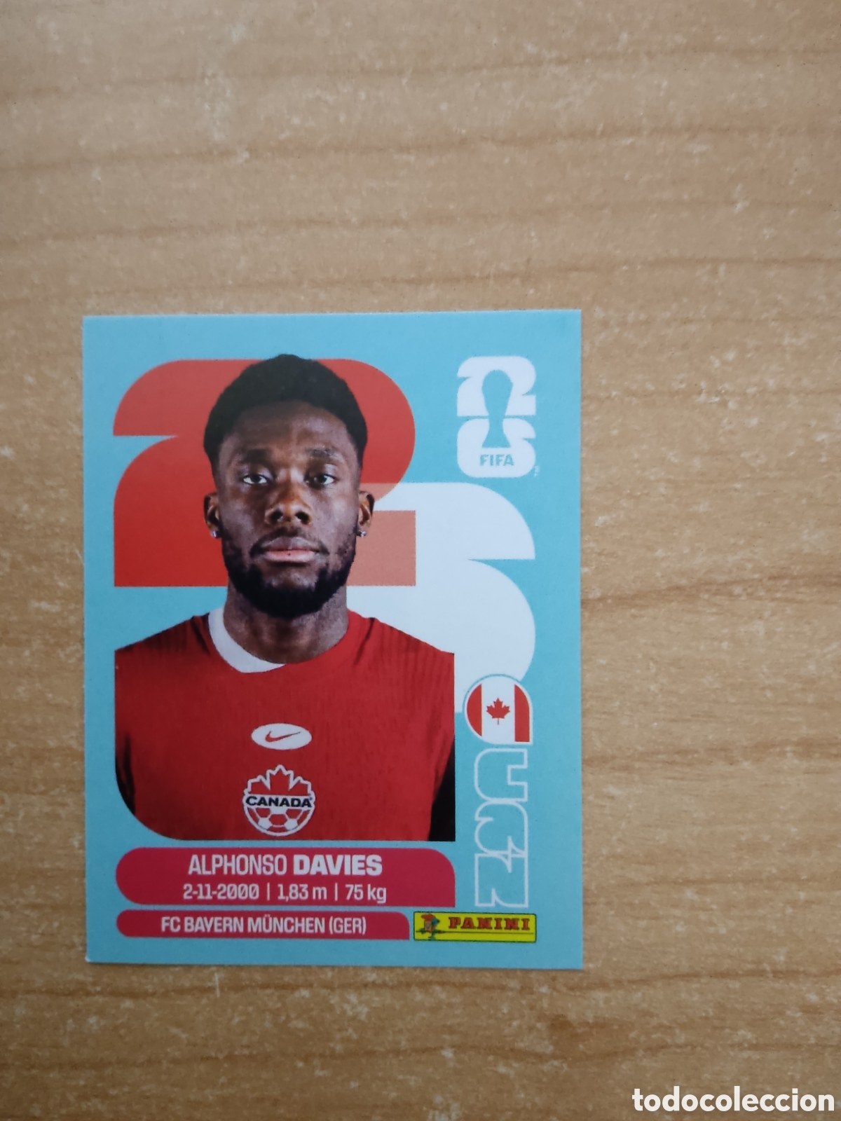 Cromos de f&uacute;tbol: 3 ALPHONSO DAVIES CANADA FIFA WORLD CUP 2026