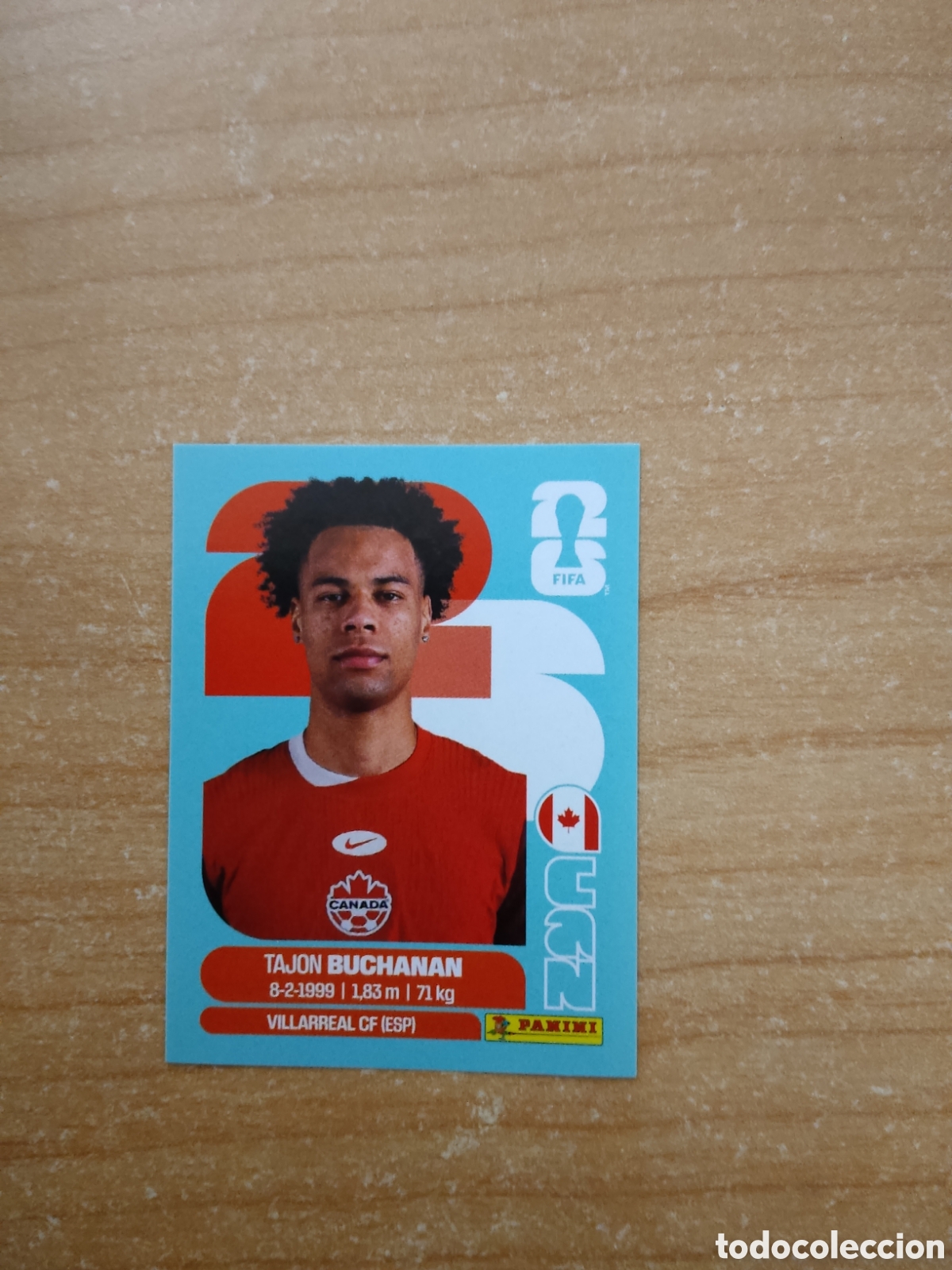 Cromos de f&uacute;tbol: 17 TAJON BUCHANAN CANADA FIFA WORLD CUP 2026