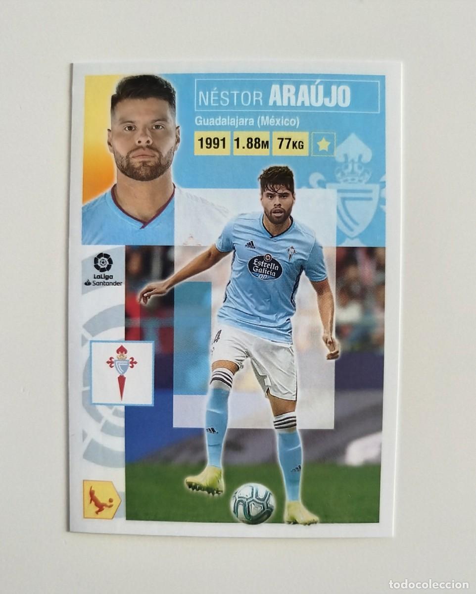 Cromos de f&uacute;tbol: Ara&uacute;jo 7 SIN PEGAR NUNCA PEGADO RC Celta Vigo Liga Ediciones Este 20 21 / 2020 2021