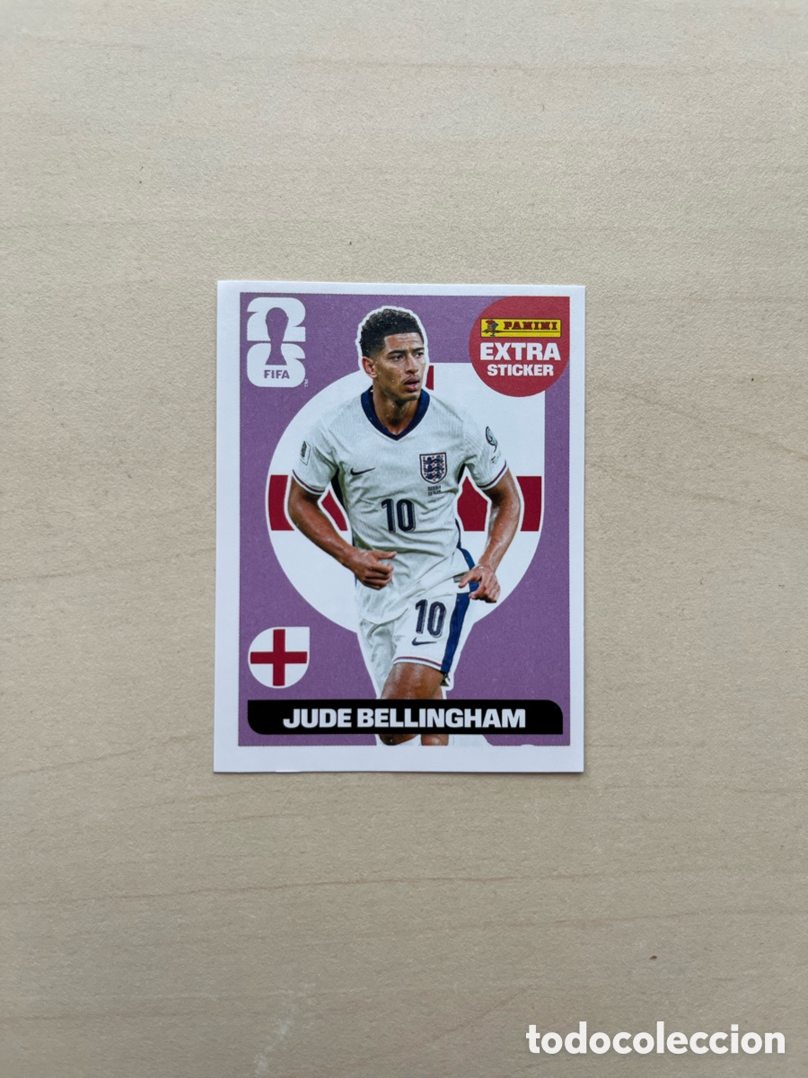 Cromos de f&uacute;tbol: Jude Bellingham Extra Sticker Base Mundial 2026 Panini - Inglaterra