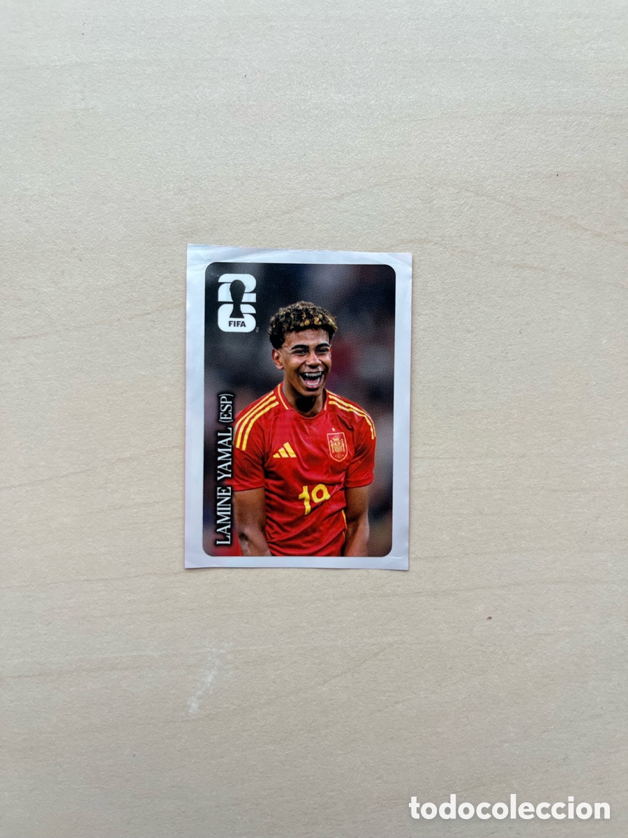 Cromos de f&uacute;tbol: Lamine Yamal Pegatina Coca Cola Mundial 2026 Panini - Espa&ntilde;a