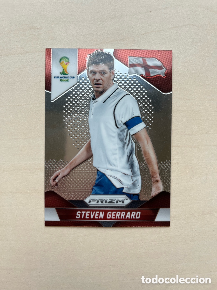 Cromos de f&uacute;tbol: Steven Gerrard Prizm Mundial 2014 - Inglaterra
