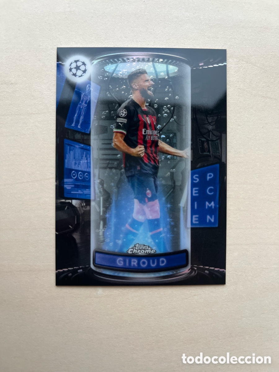 Cromos de f&uacute;tbol: Giroud Specimen Topps Chrome 2022-23 - AC Milan