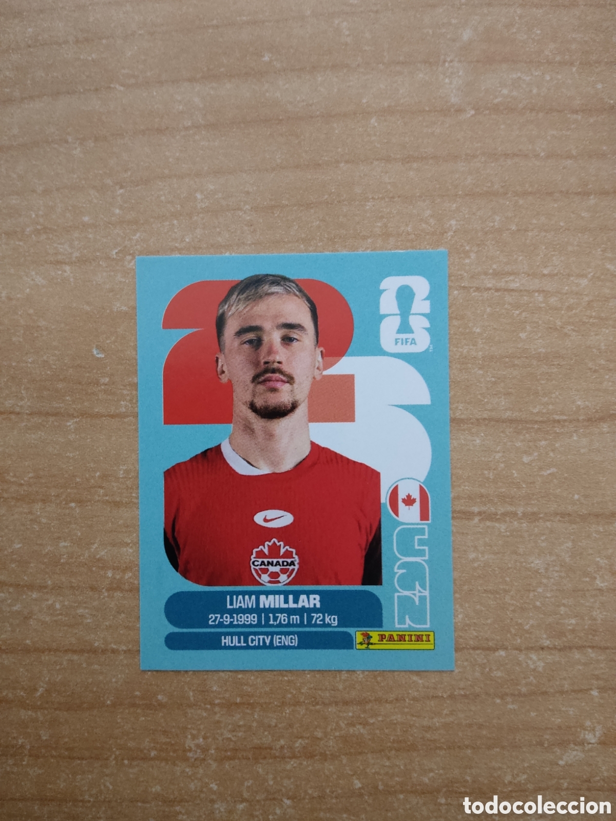 Cromos de f&uacute;tbol: 18 LIAM MILLAR CANADA FIFA WORLD CUP 2026