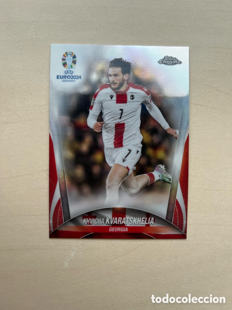 Fu&szlig;ball-Sticker: Kvaratskhelia Topps Chrome Eurocopa 2024 - Georgia