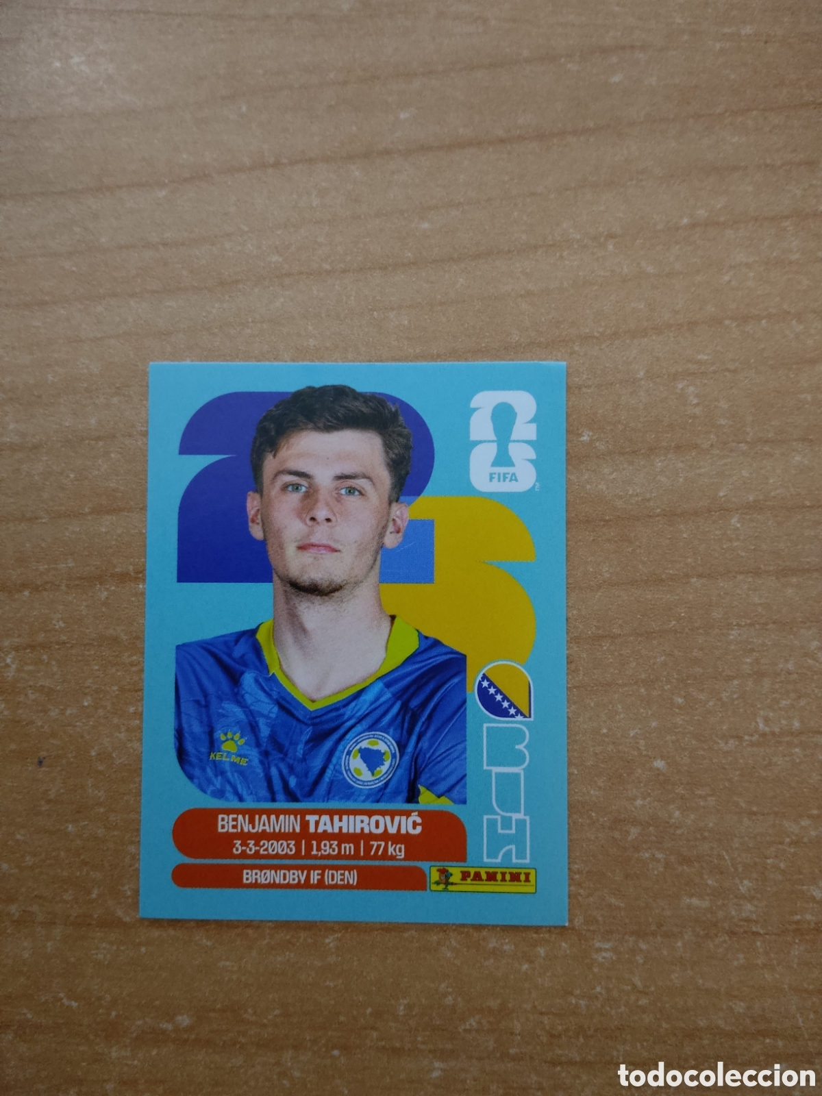 Cromos de f&uacute;tbol: 9 BENJAMIN TAHIROVIC BOSNIA Y HERZEGOVINA FIFA WORLD CUP 2026