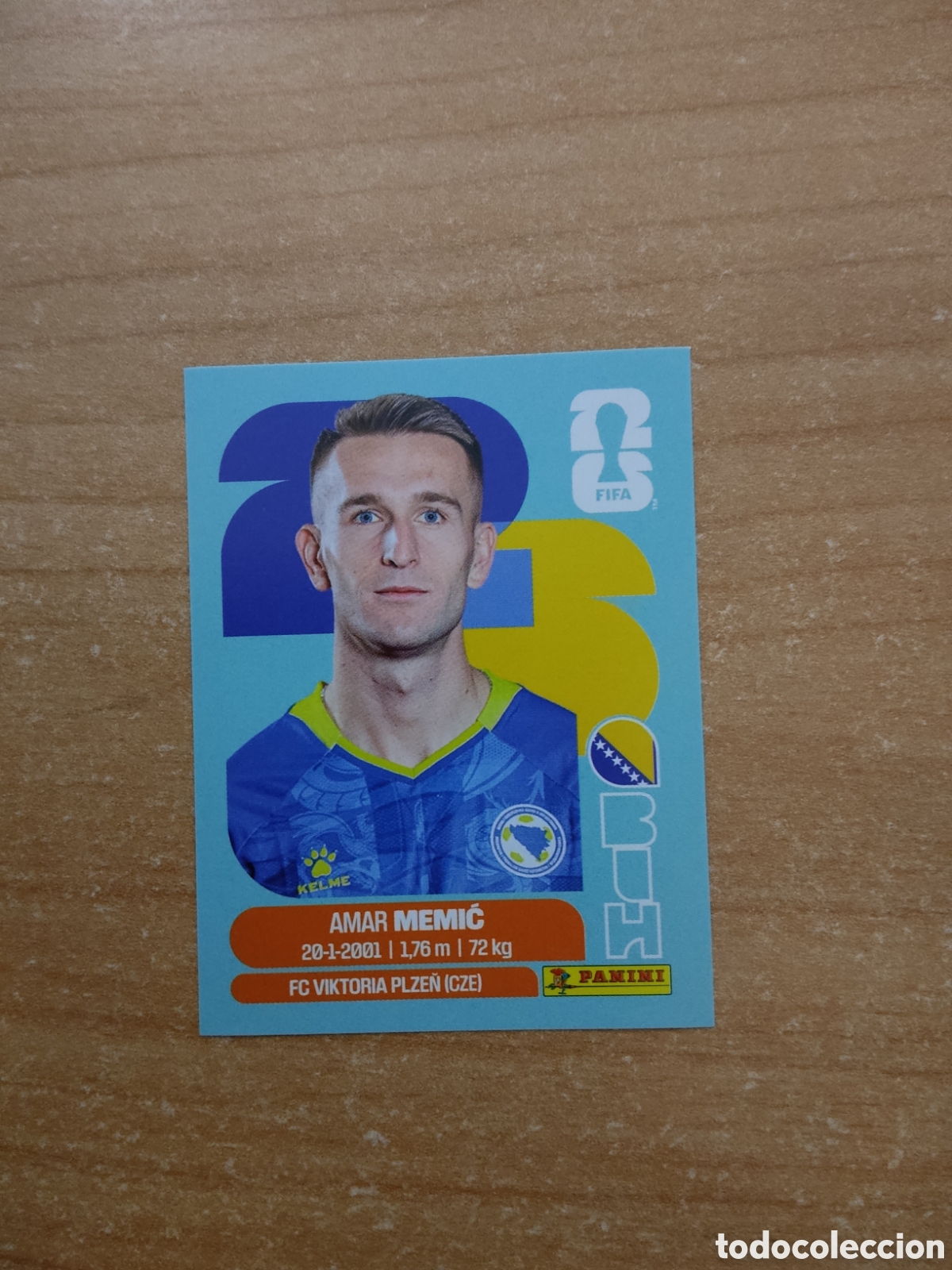 Cromos de f&uacute;tbol: 16 AMAR MEMIC BOSNIA Y HERZEGOVINA FIFA WORLD CUP 2026