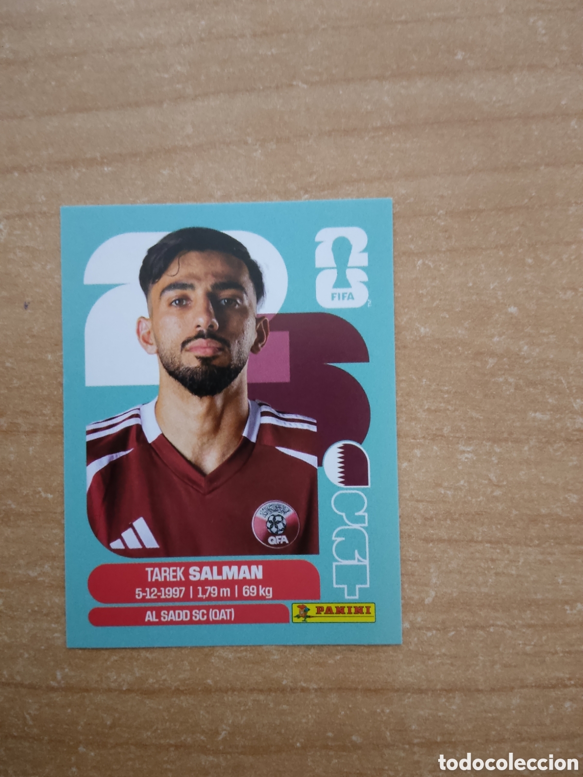 Cromos de f&uacute;tbol: 8 TAREK SALMAN QATAR FIFA WORLD CUP 2026