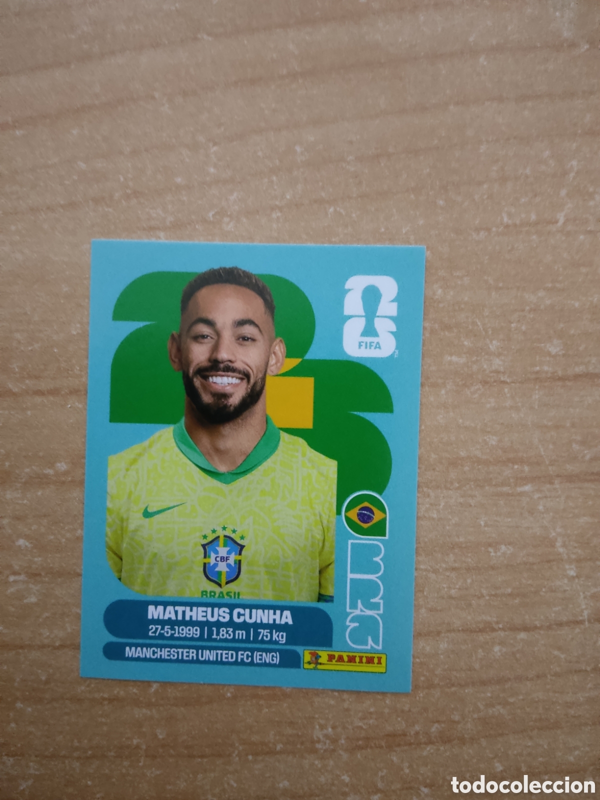 Cromos de f&uacute;tbol: 17 MATHEUS CUNHA BRASIL FIFA WORLD CUP 2026