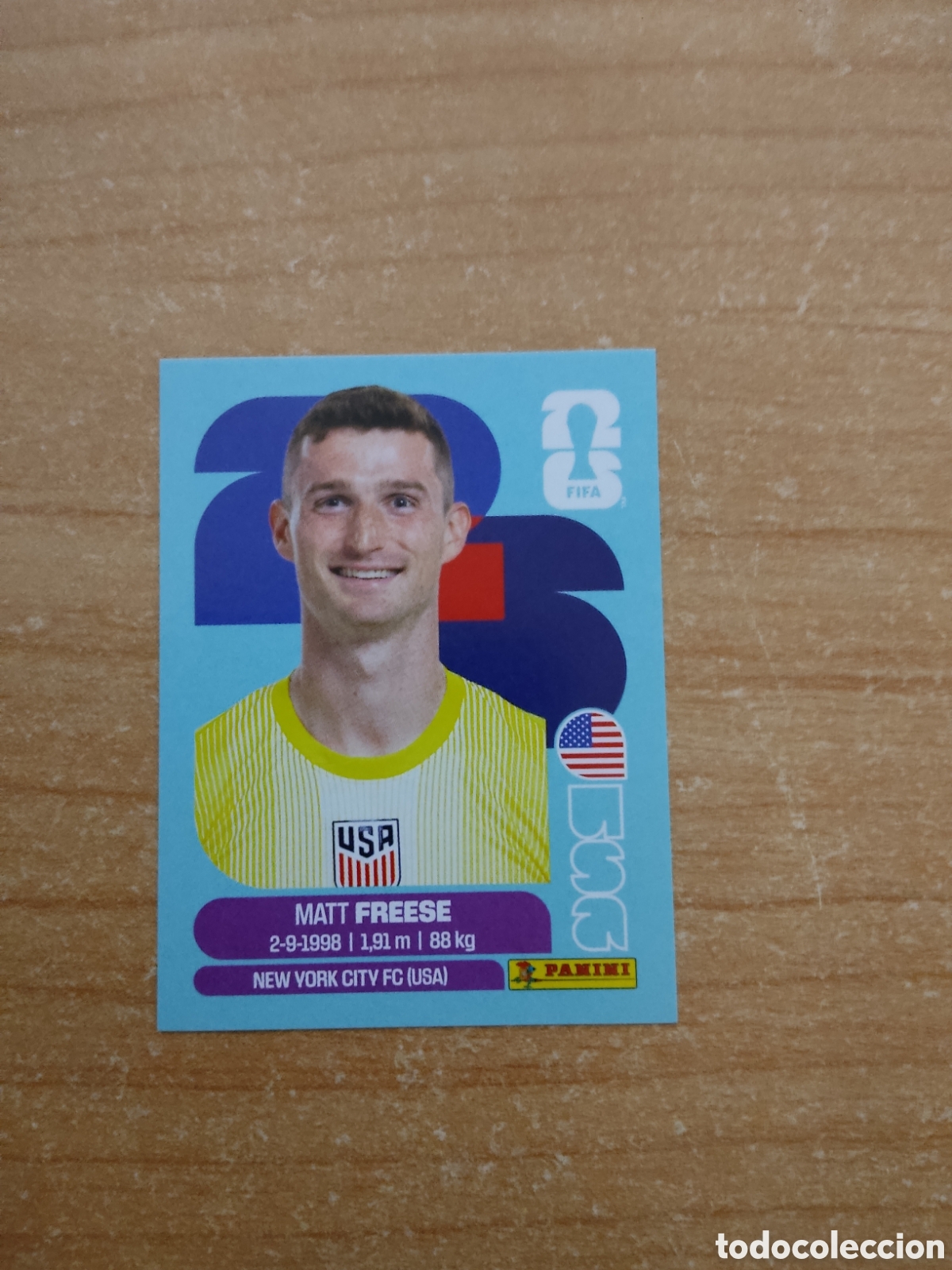 Cromos de f&uacute;tbol: 2 MATT FREESE ESTADOS UNIDOS FIFA WORLD CUP 2026