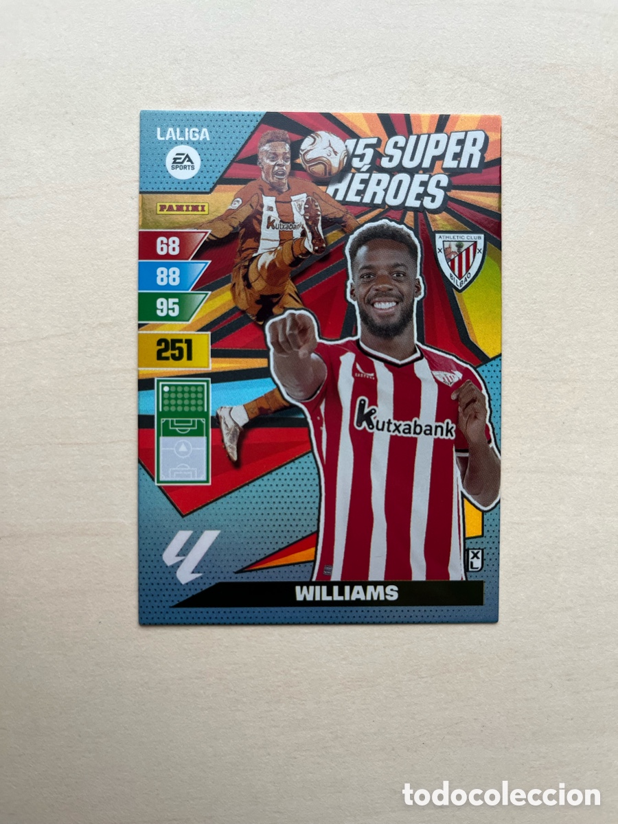 Football Stickers: I&ntilde;aki Williams 15 Super H&eacute;roes Adrenalyn XL 2023-24 - Athletic Club