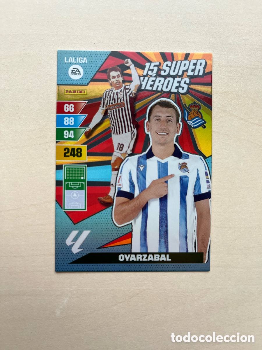 Cromos de f&uacute;tbol: Oyarzabal 15 Super H&eacute;roes Adrenalyn XL 2023-24 - Real Sociedad