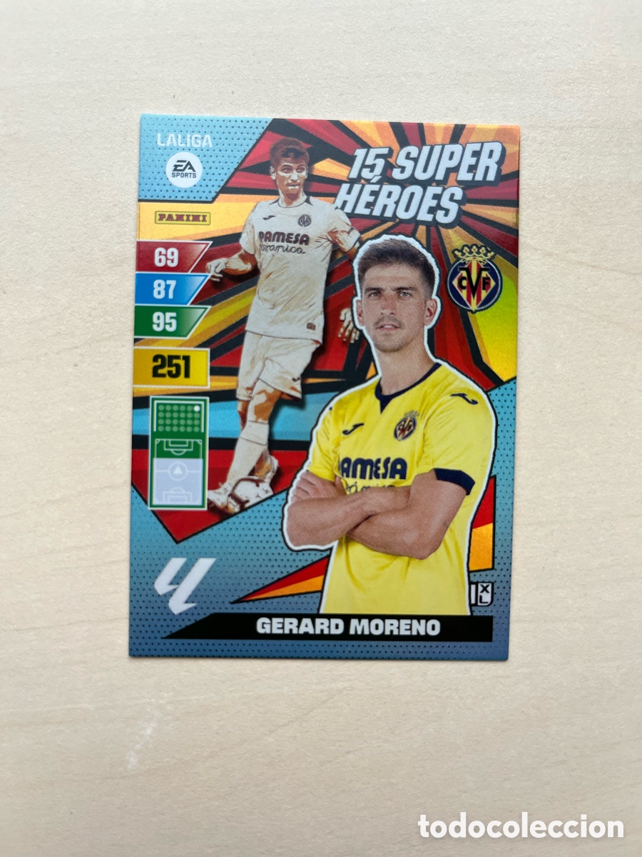Cromos de f&uacute;tbol: Gerard Moreno 15 Super H&eacute;roes Adrenalyn XL 2023-24 - Villarreal