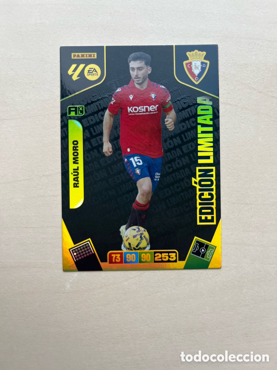 Cromos de f&uacute;tbol: Ra&uacute;l Moro Edici&oacute;n Limitada Adrenalyn XL 2025-26 - Osasuna