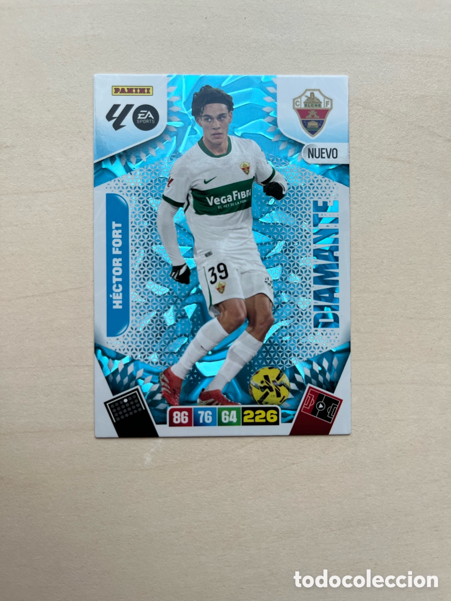Cromos de f&uacute;tbol: H&eacute;ctor Fort Nuevo Diamante Adrenalyn XL 2025-26 - Elche