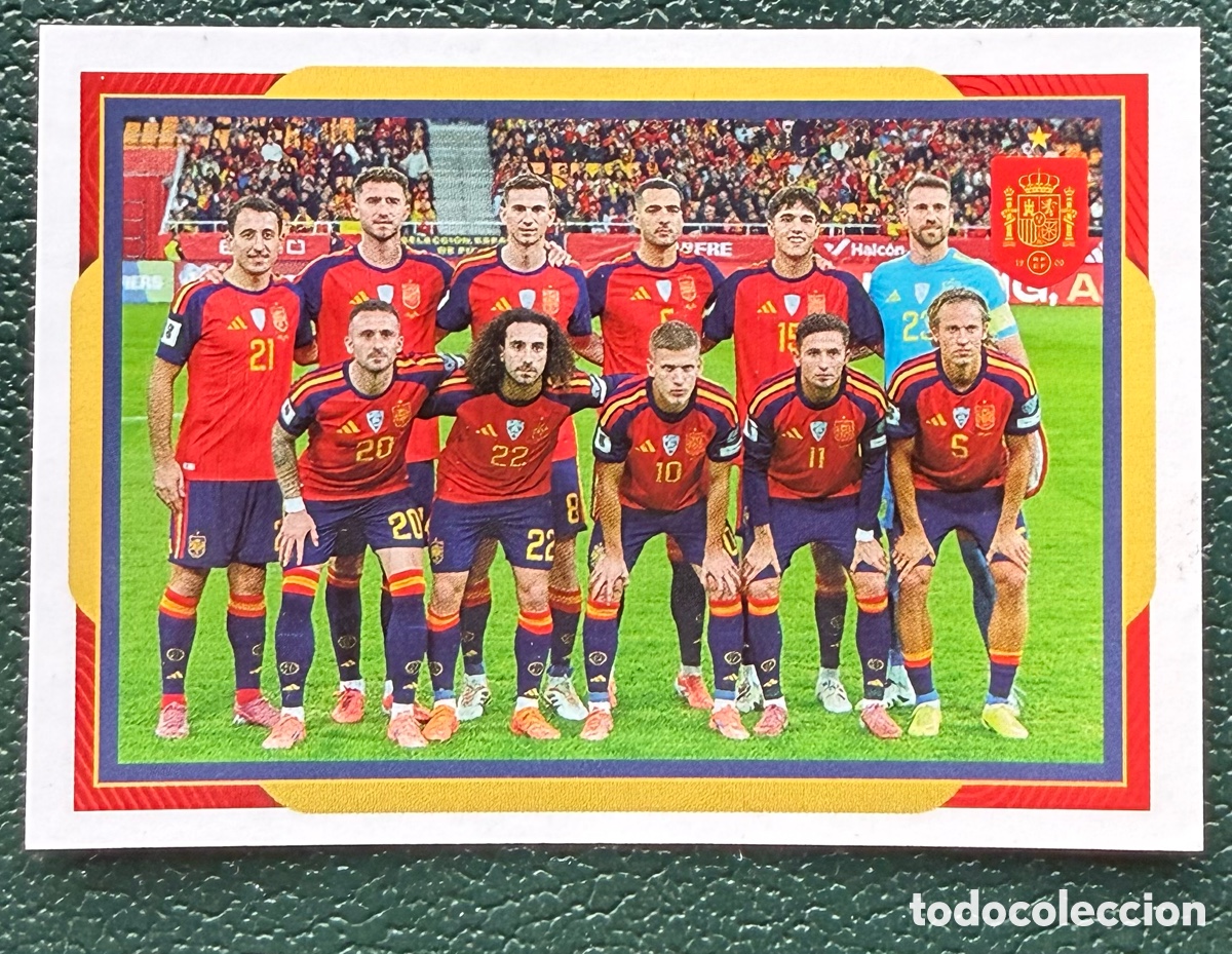 Fu&szlig;ball-Sticker: 4 ALINEACION COLECCI&Oacute;N OFICIAL DE LA SELECCI&Oacute;N ESPA&Ntilde;OLA 2026 CARREFOUR PANINI ESPA&Ntilde;A