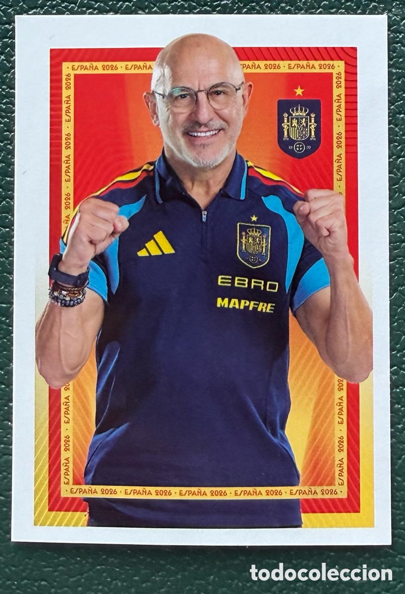 Cromos de f&uacute;tbol: 7 LUIS DE LA FUENTE COLECCI&Oacute;N OFICIAL DE LA SELECCI&Oacute;N ESPA&Ntilde;OLA 2026 CARREFOUR PANINI ESPA&Ntilde;A