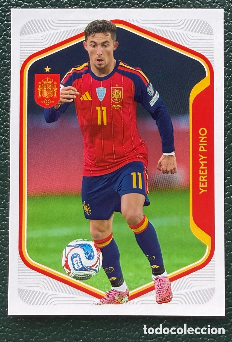 Cromos de f&uacute;tbol: 58 YEREMY PINO COLECCI&Oacute;N OFICIAL DE LA SELECCI&Oacute;N ESPA&Ntilde;OLA 2026 CARREFOUR PANINI ESPA&Ntilde;A