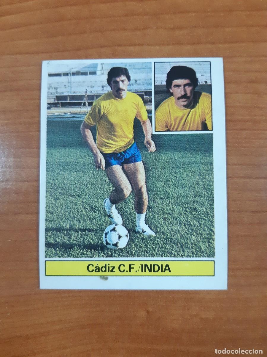 Cromos de f&uacute;tbol: Fichaje 15 India (C&aacute;diz) Liga 81-82 ESTE. Nunca pegado, sin pegar