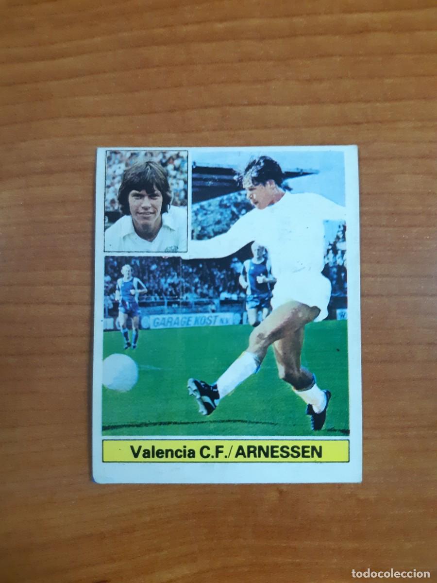 Cromos de f&uacute;tbol: Fichaje 9 Arnessen (Valencia) Versi&oacute;n Liga 81-82 ESTE. Nunca pegado, sin pegar