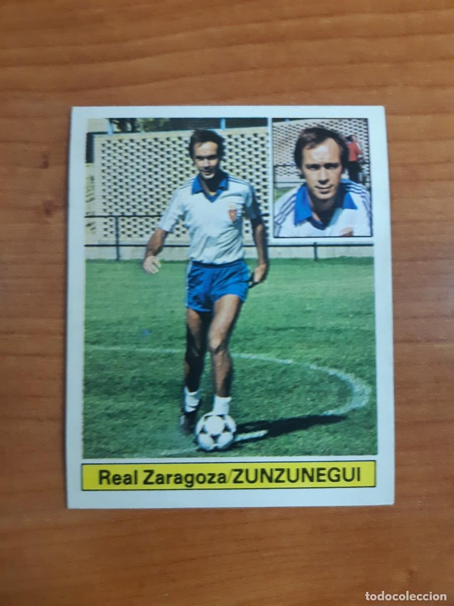 Cromos de f&uacute;tbol: Fichaje 3 Zunzunegui (Zaragoza) Versi&oacute;n Liga 81-82 ESTE. Nunca pegado, sin pegar