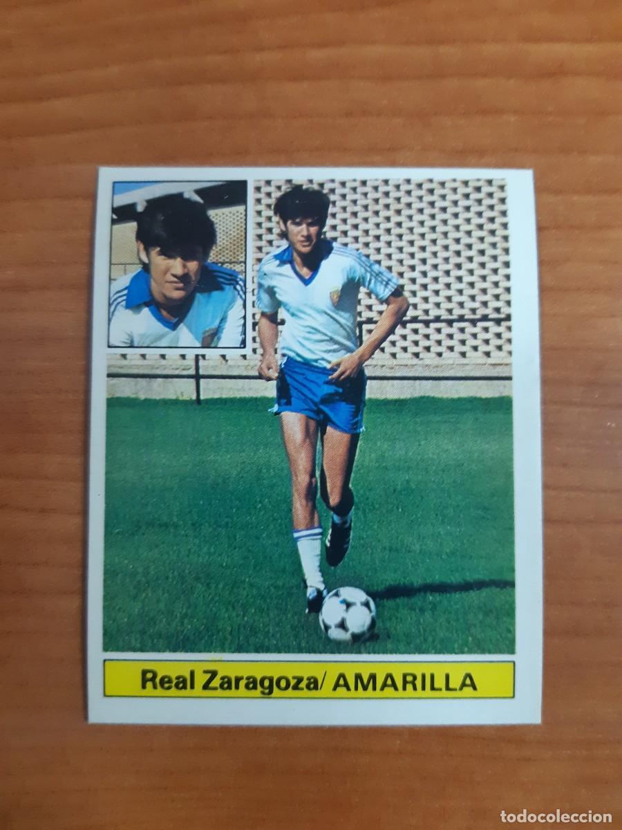 Cromos de f&uacute;tbol: Coloca Amarilla (Zaragoza) Liga 81-82 ESTE. Nunca pegado, sin pegar