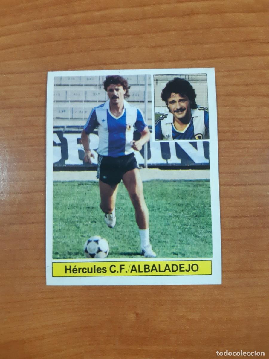 Cromos de f&uacute;tbol: Coloca Albaladejo (H&eacute;rcules) Versi&oacute;n Liga 81-82 ESTE. Nunca pegado, sin pegar