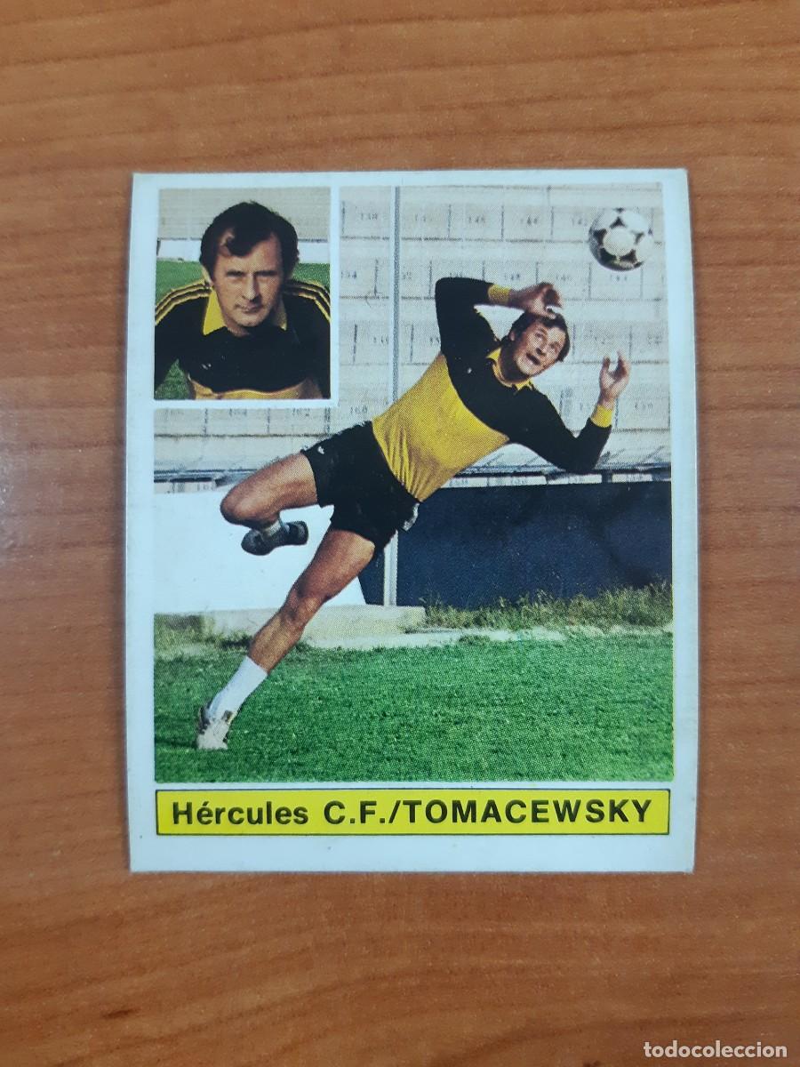 Cromos de f&uacute;tbol: Coloca Tomacewsky (H&eacute;rcules) Liga 81-82 ESTE. Nunca pegado, sin pegar