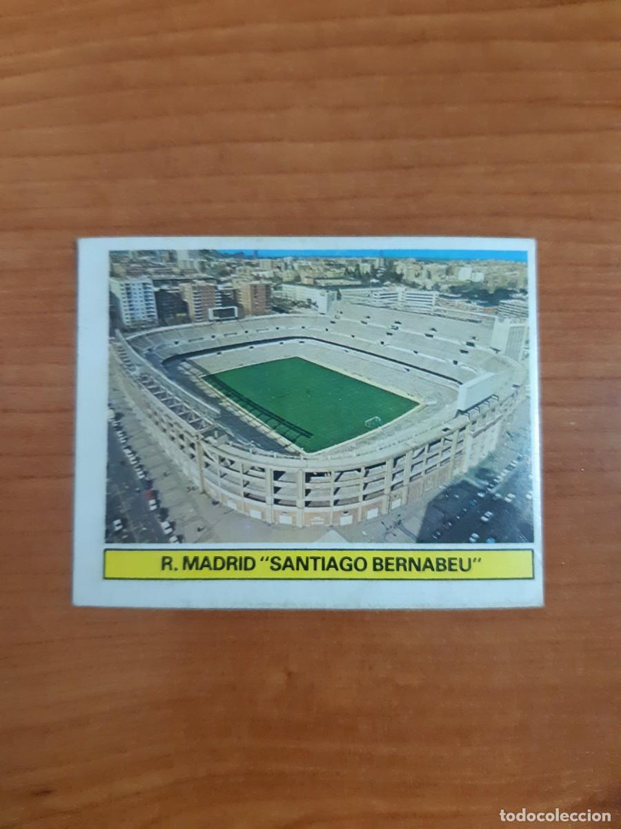 Cromos de f&uacute;tbol: Estadio Santiago Bernab&eacute;u (Real Madrid) Liga 81-82 ESTE. Nunca pegado, sin pegar