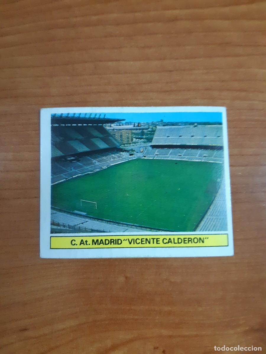 Cromos de f&uacute;tbol: Estadio Vicente Calder&oacute;n (Atl&eacute;tico Madrid) Liga 81-82 ESTE. Nunca pegado, sin pegar
