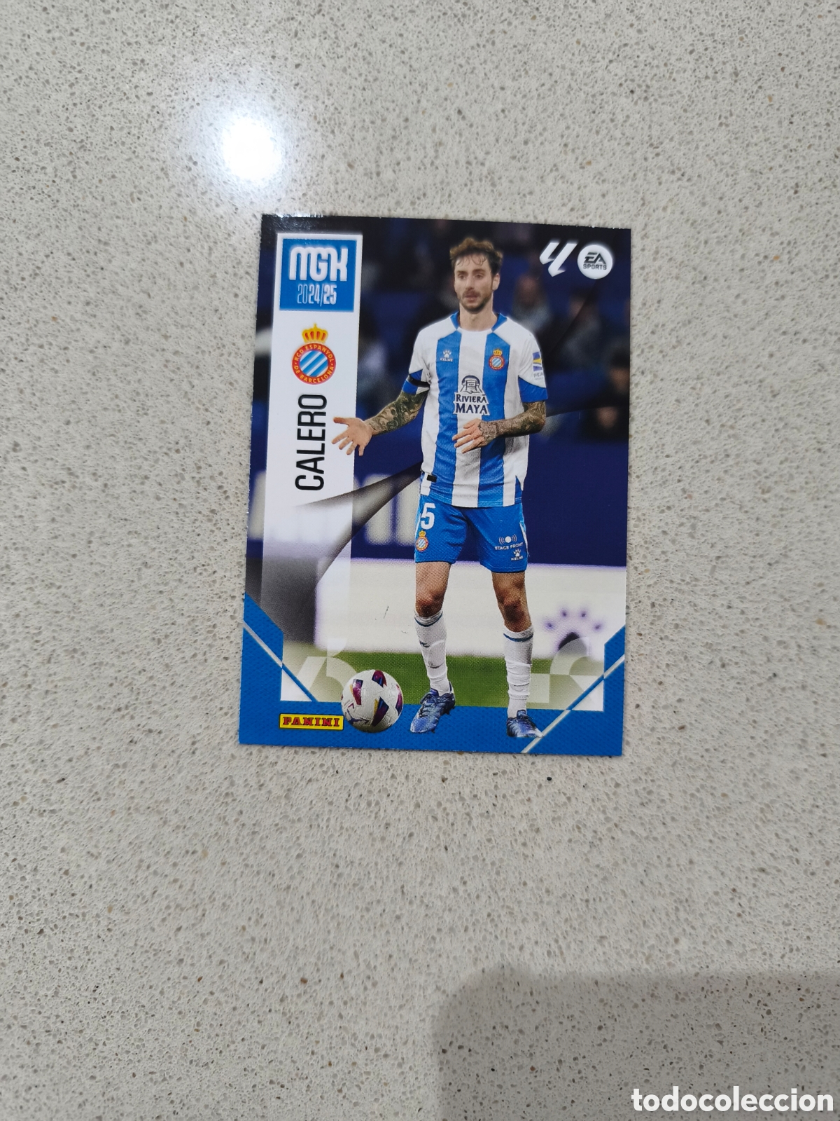 Cromos de f&uacute;tbol: CARTA N&Uacute;MERO 131 CALERO ESPANYOL. MEGACRACKS 24/25. PANINI.