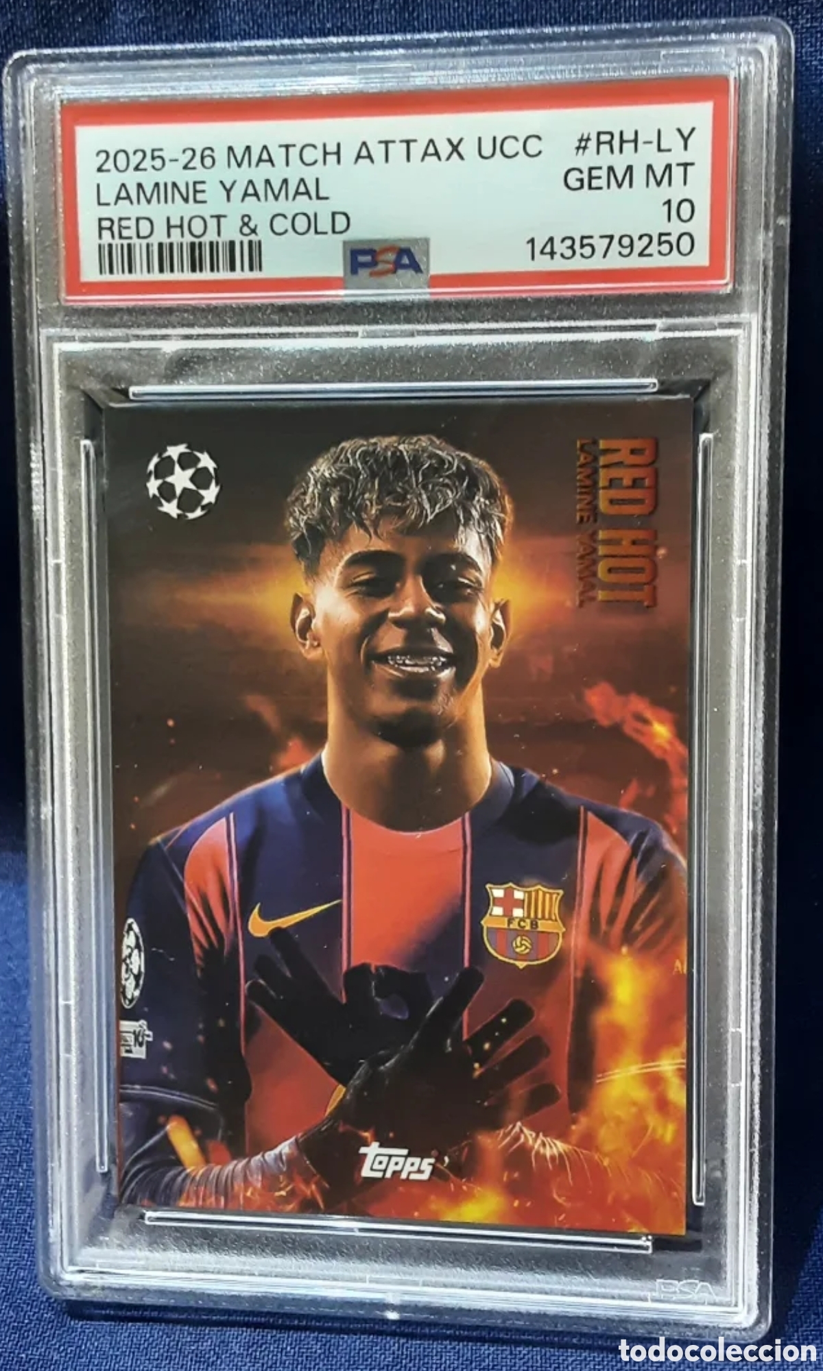Cromos de f&uacute;tbol: Lamine yamal Fc Barcelona Red Hot
