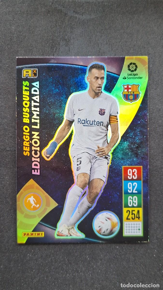 Cromos de f&uacute;tbol: L1 SERGIO BUSQUETS F. C. BARCELONA EDICION LIMITADA PANINI ADRENALYN XL 2021 2022 21 22