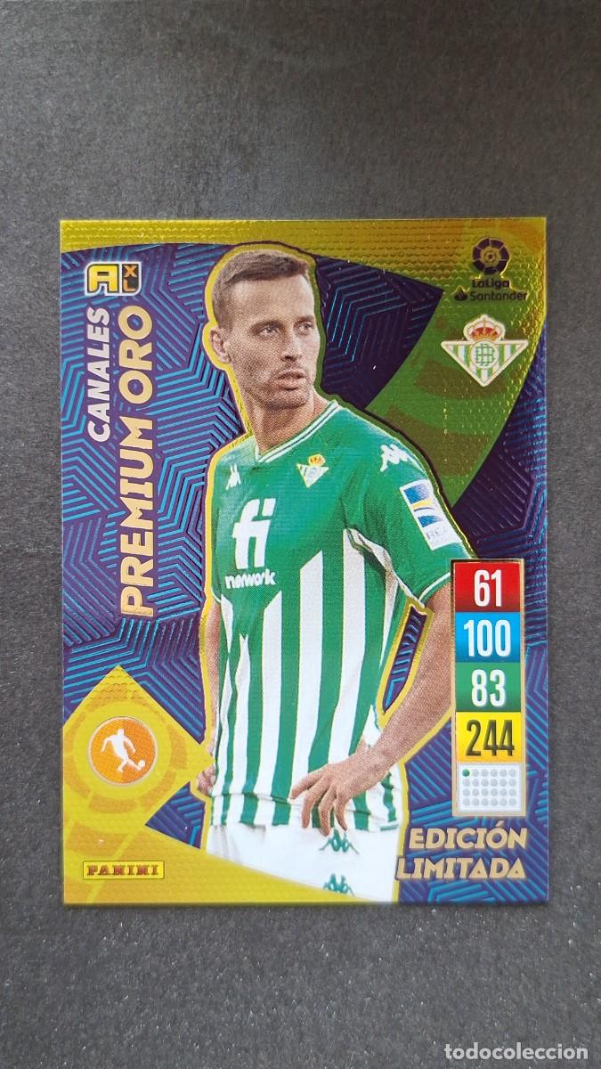 Cromos de f&uacute;tbol: L1 CANALES REAL BETIS PREMIUM ORO EDICION LIMITADA PANINI ADRENALYN XL 2021 2022 21 22