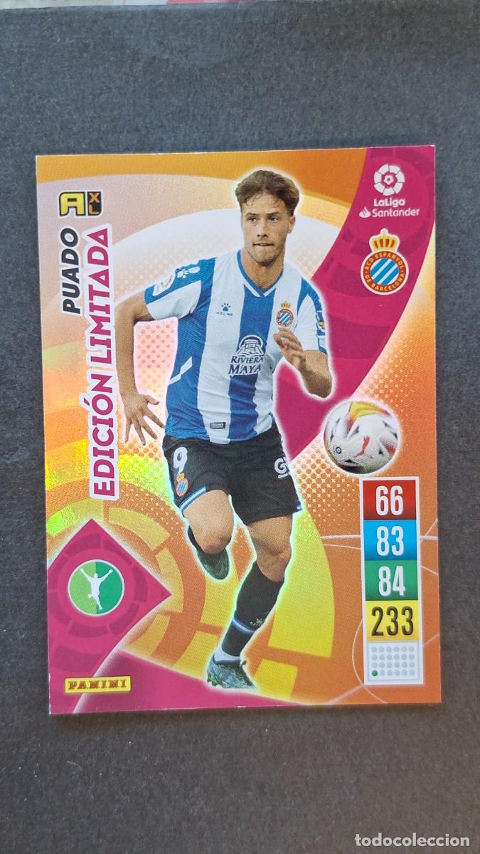 Cromos de f&uacute;tbol: L1 PUADO R. C. D. ESPA&Ntilde;OL EDICION LIMITADA PANINI ADRENALYN XL 2021 2022 21 22