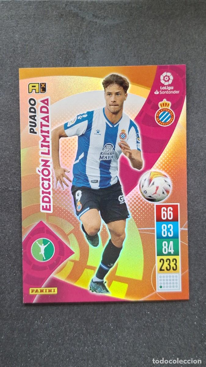 Cromos de f&uacute;tbol: L1 PUADO R. C. D. ESPA&Ntilde;OL EDICION LIMITADA PANINI ADRENALYN XL 2021 2022 21 22