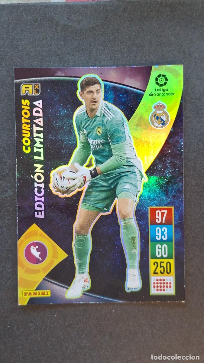 Cromos de f&uacute;tbol: L1 COURTOIS REAL MADRID EDICION LIMITADA PANINI ADRENALYN XL 2021 2022 21 22