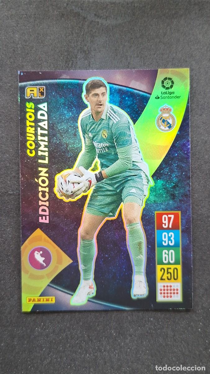 Cromos de f&uacute;tbol: L1 COURTOIS REAL MADRID EDICION LIMITADA PANINI ADRENALYN XL 2021 2022 21 22